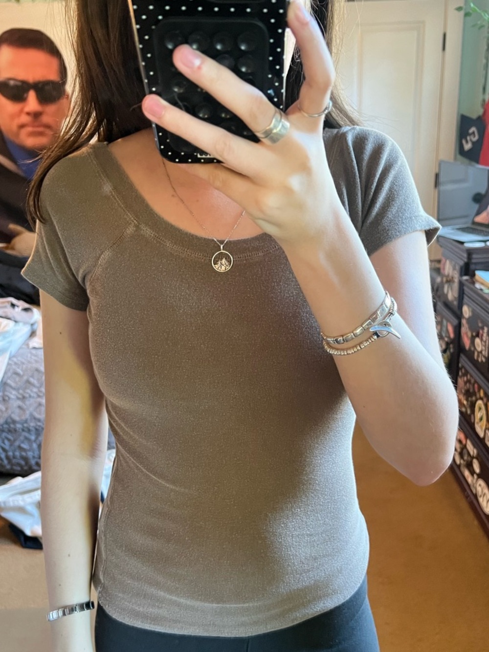 Brown tee